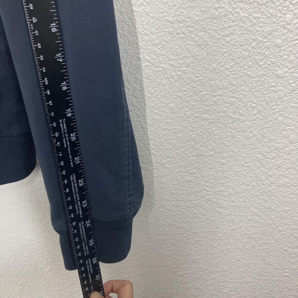 Robert Talbott Jacket Mens Medium Navy Blue Bullit II Moto Bomber Cotton - Picture 6 of 16